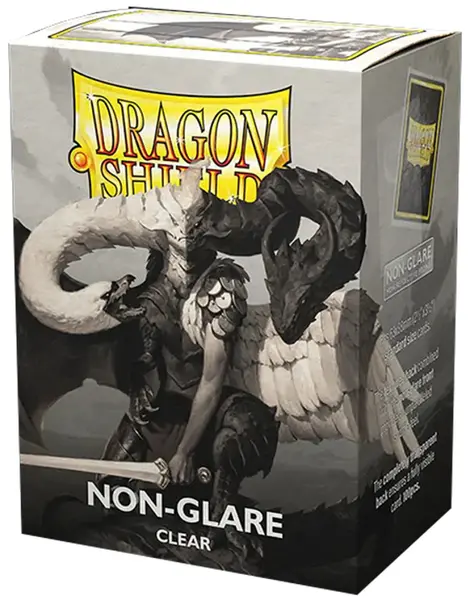 Protecții pentru cărți Dragon Shield - Non-Glare Matte Sleeves Standard Size, Clear (100 buc.)