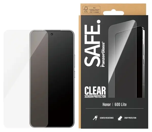 Protector de sticlă SAFE – Clear, Honor 600 Lite, transparent