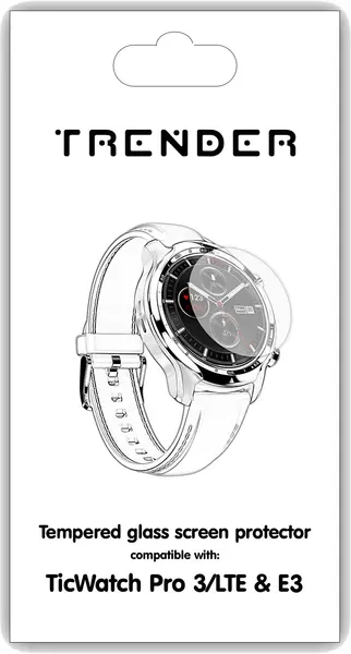 Protector de sticlă Trender - TicWatch PRO 3/E3/Ultra, 46 mm
