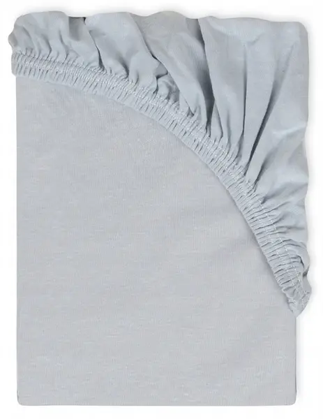 Protector pentru saltea Baby Matex - Jersey, cu elastic, 58 x 110 cm, gri