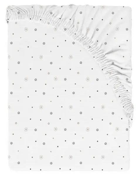 Protector pentru saltea Baby Matex - Jersey, cu elastic, 70 x 140 cm, alb 0497