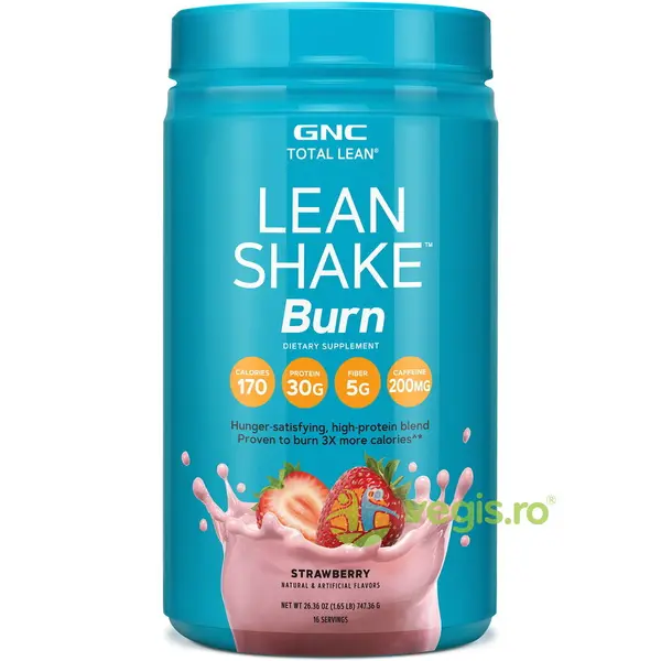 Proteina cu Amestec Termogenic, Aroma de Capsuni Total Lean Shake Burn 747.36g