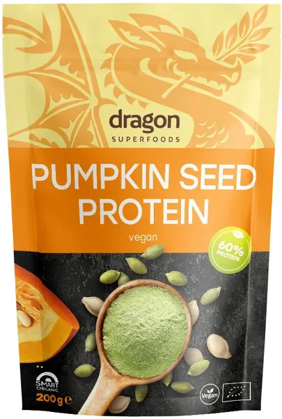Proteină din semințe de dovleac, 200 g, Dragon Superfoods