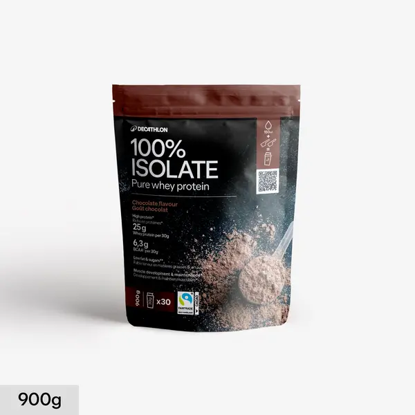 Proteină din zer 100% izolat, aromă de ciocolată, 900 g