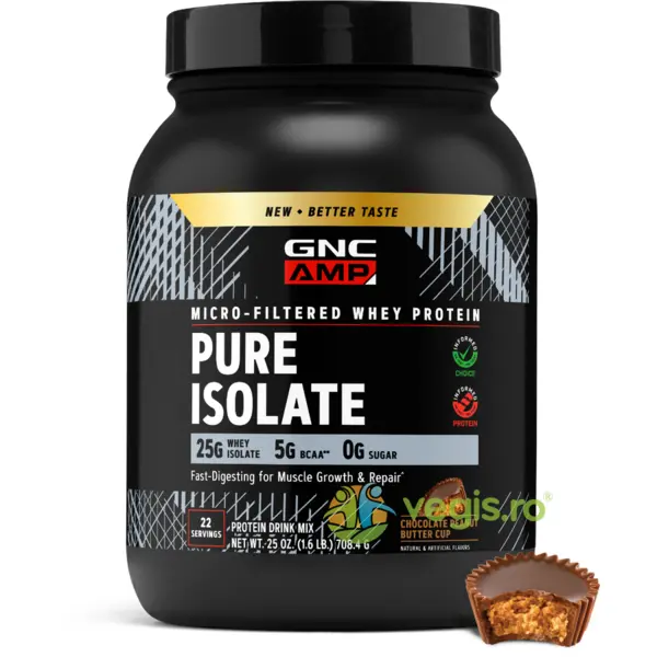 Proteina Izolata din Zer cu Aroma de Ciocolata si Unt de Arahide 708.4g