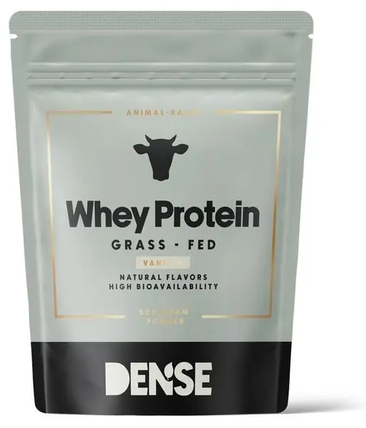 Proteine din zer de vită, vanilie, 500 g, Dense