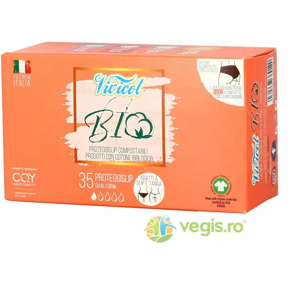 Protej Slip din Bumbac Organic si Hipoalergenic Dual Form 35buc
