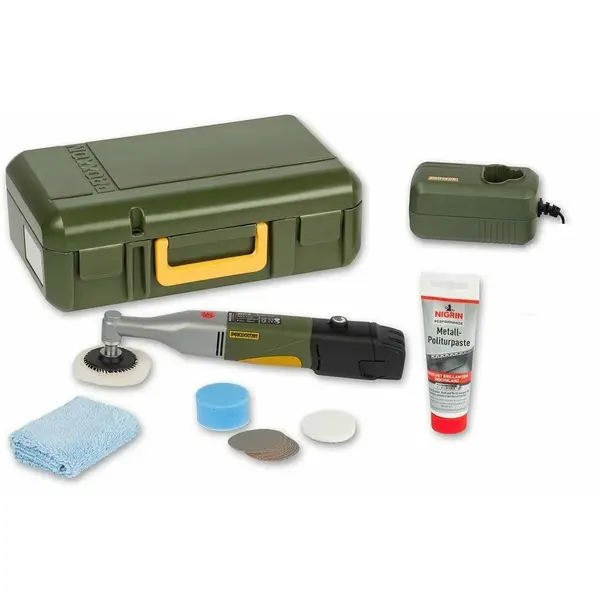 Proxxon Masina de lustruit cu gat lung WP/A, cu incarcator si acumulator, 10.8V, Proxxon 29820