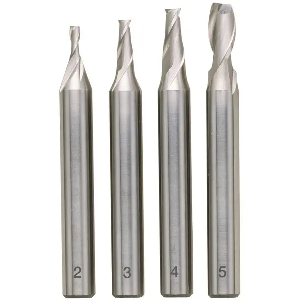 Proxxon Micromot Set 4 freze HSS-Co5, Proxxon 24610, Argintiu