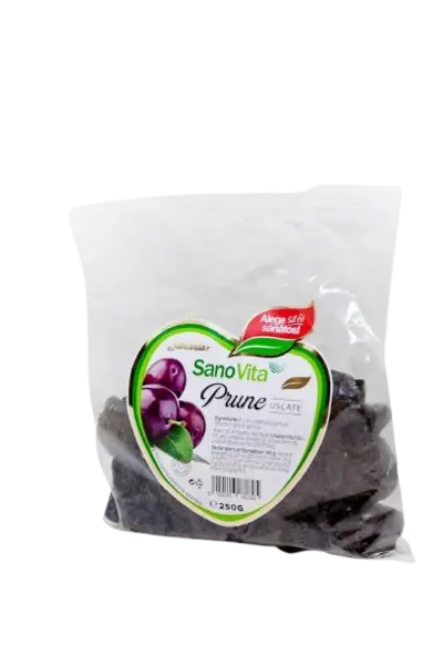 Prune uscate fara samburi, 250g, SanoVita
