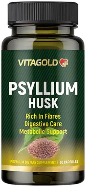 Psyllium Husk, 60 capsule, Vitagold