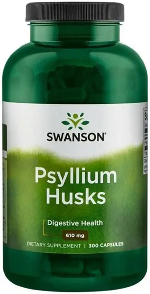 Psyllium Husks, 610 mg, 300 capsule, Swanson