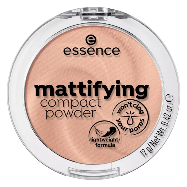 Pudra compacta matifianta Perfect Beige, 12g, Essence