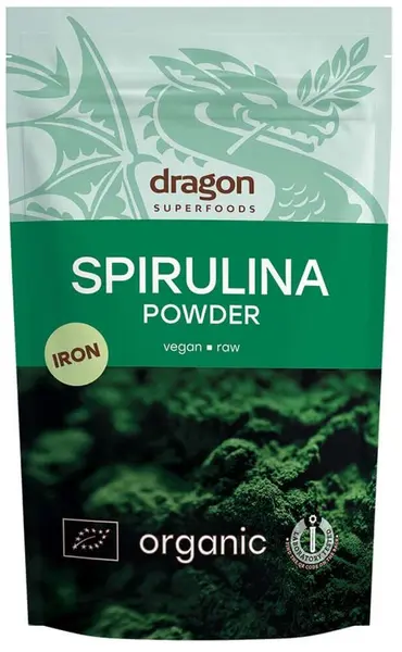 Pudră de spirulină, 200 g, Dragon Superfoods
