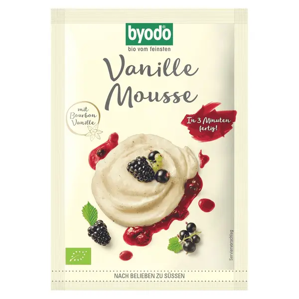 Pudră de spumă organică, vanilie, 36 g, Byodo