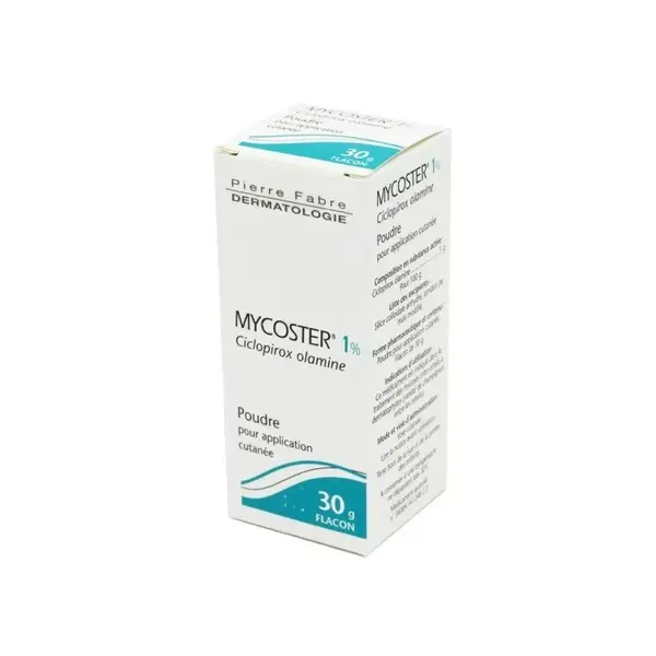 Pudra, Pierre Fabre, Mycoster, Ciclopirox Olamina cu Actiune Antifungica, Impotriva Mancarimii Pielii, 30gr