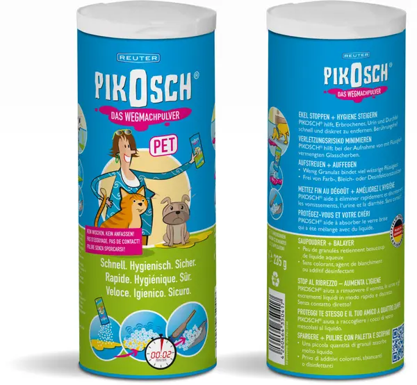Pudra PIKOSCH PET indepartare lichide(urina sange voma) - doza de 235 grame