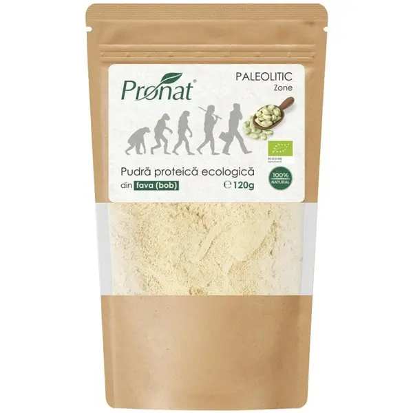 Pudra Proteica din Fava Pronat Zipp Pack, Bio, 120 g