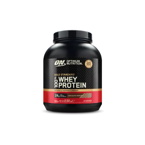 Pudra proteica proteine din zer 100% whey gold standard Ciocolata si Alune, 2.02kg, Optimum Nutrition