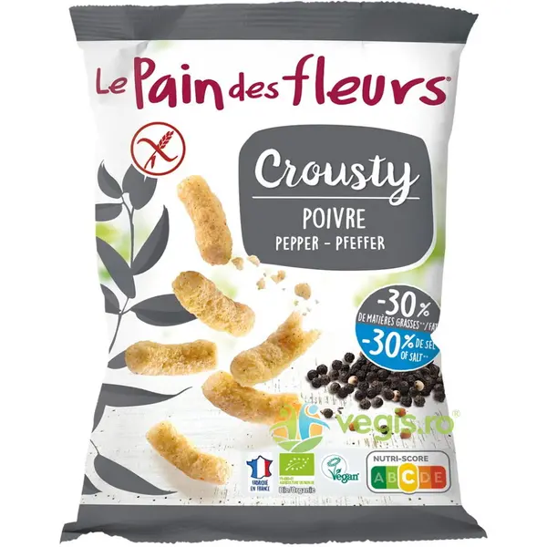 Pufuleti din Hrisca si Porumb cu Piper fara Gluten Ecologici/Bio 75g