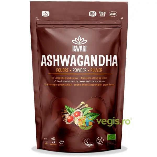Pulbere de Ashwagandha fara Gluten Ecologica/Bio 150g