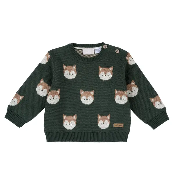 Pulover copii Chicco, kaki, 69859-67MFCO