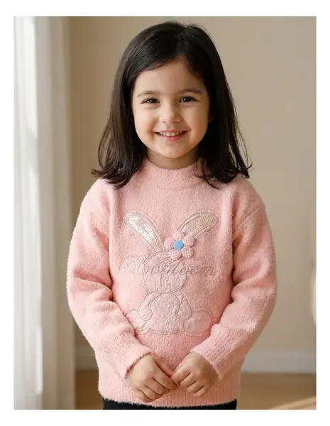 Pulover Mohair, BlooBloom, corai