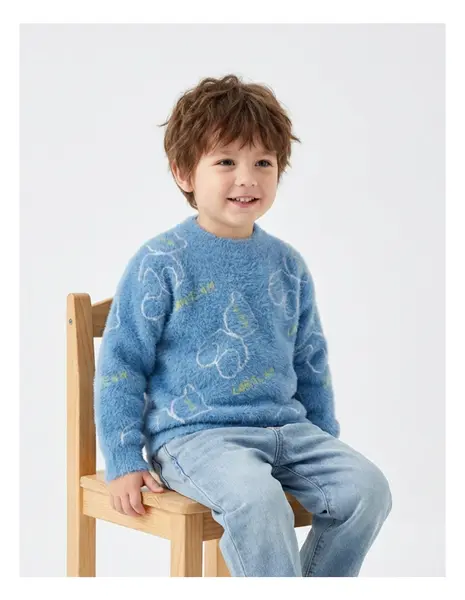 Pulover Mohair, Keep & Moovin, albastru