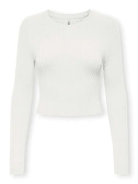 Pulover Onlmeddi Ls Rib Crop O-Neck Cc Knt