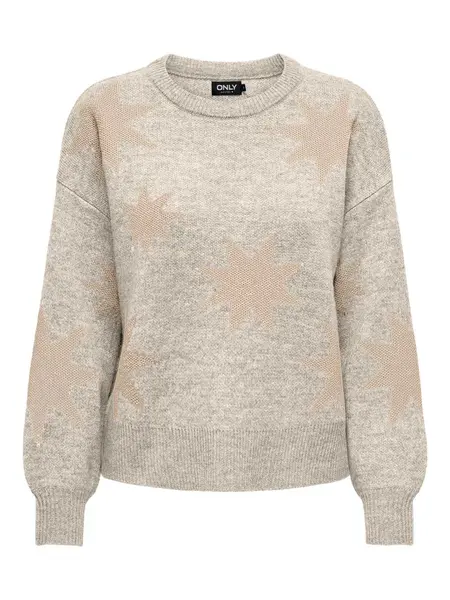 Pulover Onlrosie Ls O-Neck Glitter Knt