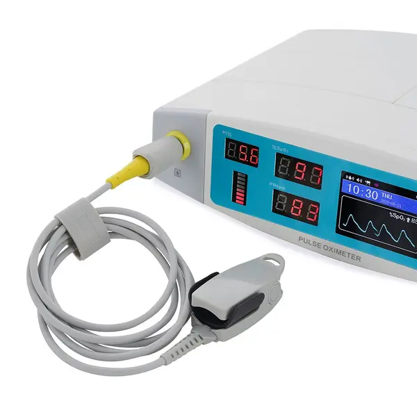 Pulsoximetru profesional Contec CMS70A, cu senzor adulti si neonatal, cablu extensie, masoara saturatia de oxigen si rata pulsului