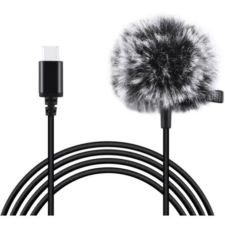 Puluz Microfon lavaliera Puluz PU425 1.5m USB-C / Type-C, hands free