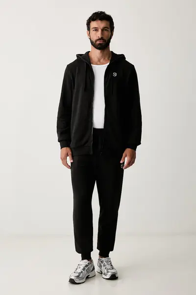 Puma compleu de trening pentru bărbați din bumbac Essentials Elevated