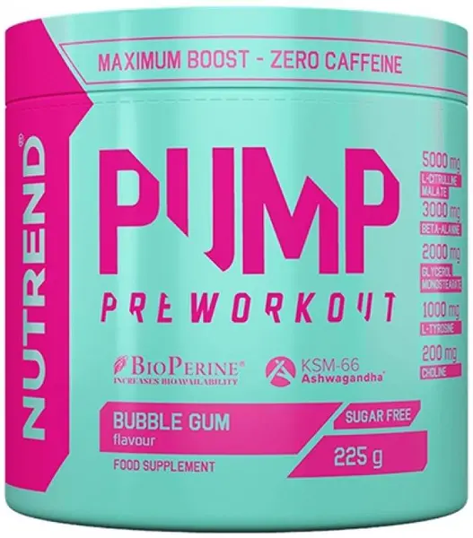 Pump, gumă de mestecat, 225 g, Nutrend
