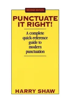 Punctuate It Right, Paperback/Harry Shaw