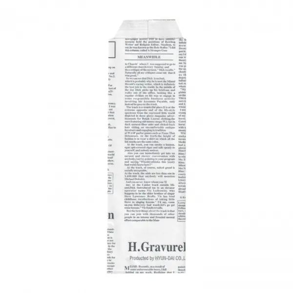 Punga din Hartie pentru Tacam, Alba, Model Ziar, 8 x 24 cm, 2000 Bucati