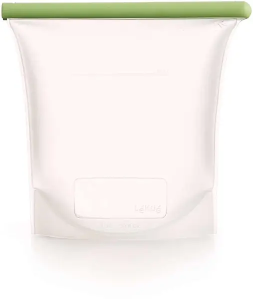 Pungă din silicon pentru depozitare și congelare Lekue - 21.5 x 24.5 cm, 1.5 l