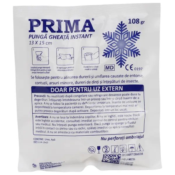 Punga gheata instant, 13x15cm, 105g, PRIMA, uz extern