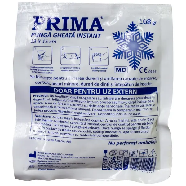 Punga gheata instant, 13x15cm, 105g, PRIMA, uz extern
