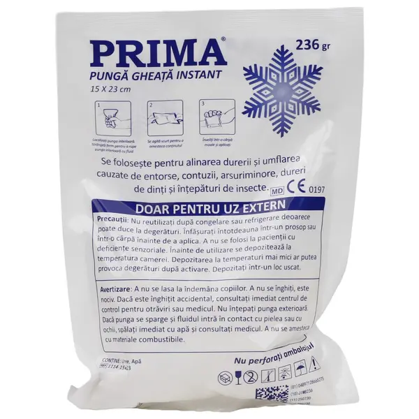 Punga gheata instant, 15x23cm, 235g, PRIMA, uz extern