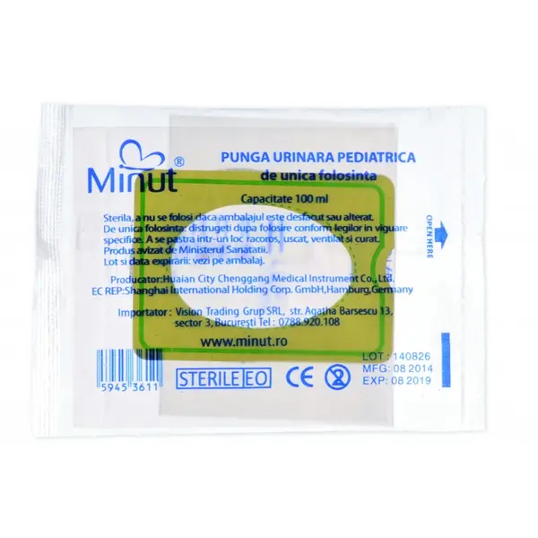 Punga urinara pediatrica, 100ML, Minut