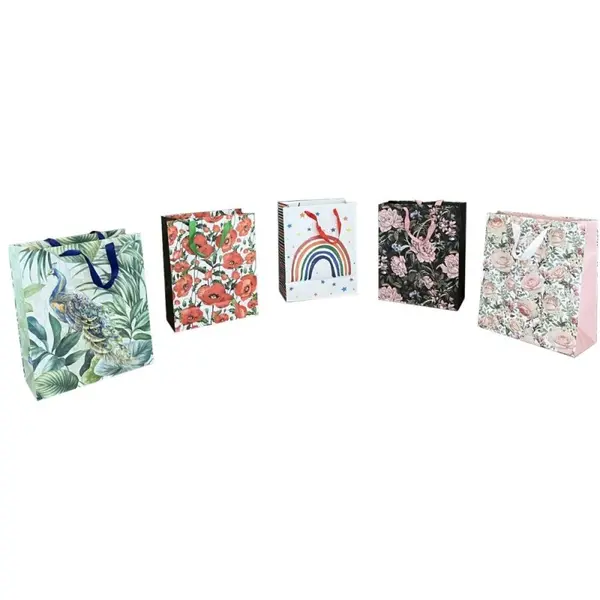 Pungi Cadou Mari, Mix 2 Floral, 26.5 x 33.5 x 13 cm, Perfecto