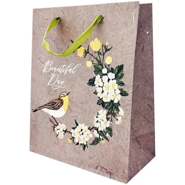 Pungi Cadou Medii, Bird in Ring, 20 x 25 x 10 cm, Perfecto