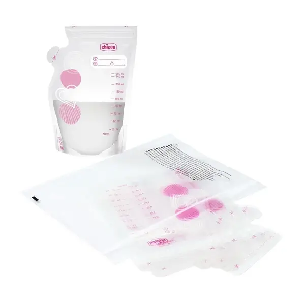 Pungi Chicco pentru stocare lapte matern, 30buc, 0luni+