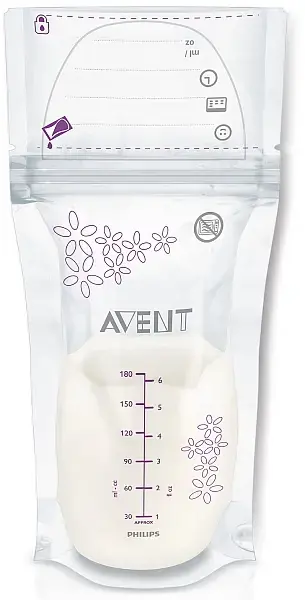 Pungi de pastrare a laptelui matern Philips Avent SCF603/25, 25 bucati