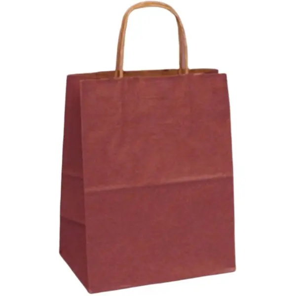 Pungi Natur Colorate Bordo, 20 x 9 x 25 cm, 100 Bucati