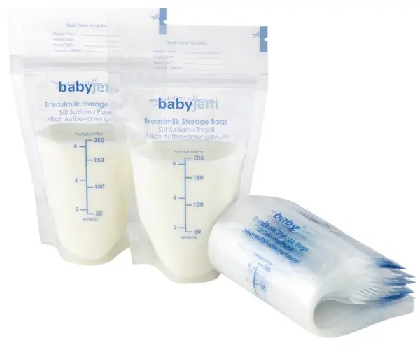 Pungile de depozitare a laptelui matern BabyJem - 200 ml, 25 buc.