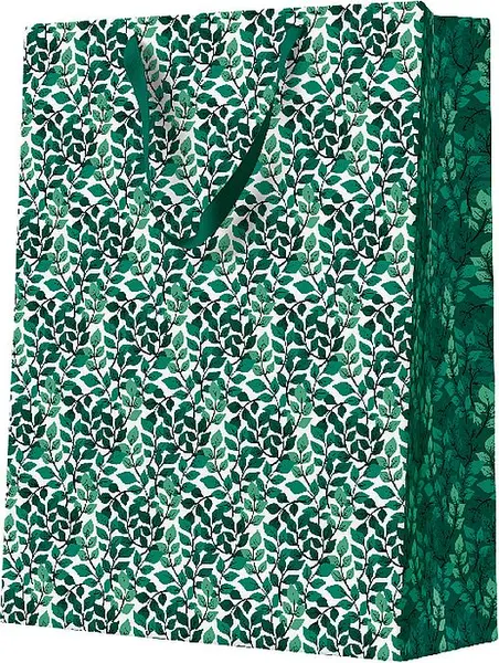 Punguță cadou PAW - Green Garden, 30 x 12 x 41 cm