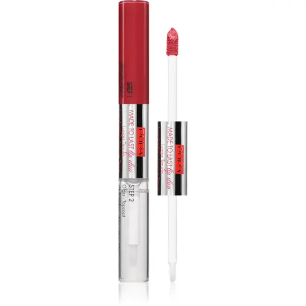 PUPA Milano Made to Last Lip Duo Ruj de buze lichid, de lunga durata stralucitor culoare 016 - Hot Pink 2x4 ml