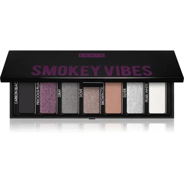 PUPA Milano Make-up Stories Compact Eyeshadow Palette paletă cu farduri de ochi culoare Smokey Vibes 13.3 g